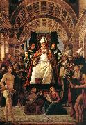 VIVARINI, family of painters Altarpiece of St Ambrose er oil on canvas